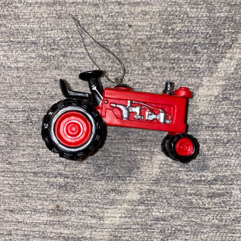 Classic Red Tractor Ornament